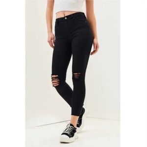 PacSun High-Rise Skinniest Ankle Knee Cutout Jeans